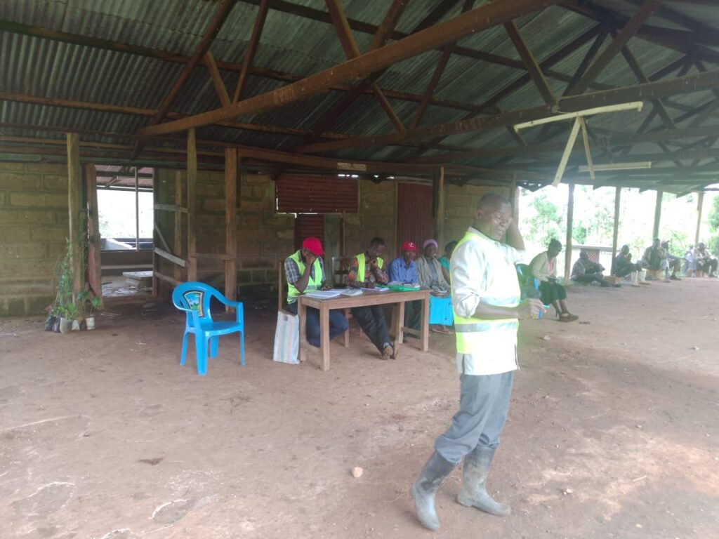 Training of farmers in Kianjogu village igoji in Meru
